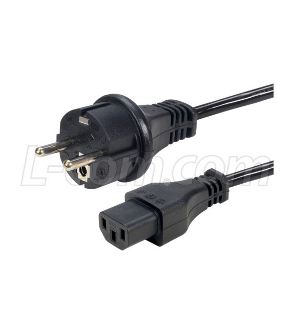 LSZH CEE7 to C13 Power Cord 1MM Core 3 Meters KEMA, ENEC Approved