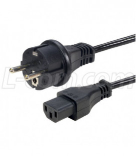 LSZH CEE7 to C13 Power Cord 1MM Core 3 Meters KEMA, ENEC Approved
