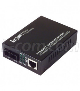 L-com Ethernet Media Converter 10/100TX to 100FX SM SC 80km