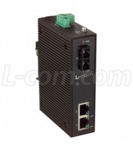 Industrial Ethernet Media Converter 2 10/100TX -1 SC Single mode 60km