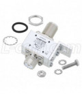 UHF F/F Bulkhead RF Surge Protector 1.5MHz - 700MHz DC Block 2kW 50kA Blocking Cap and Gas Tube