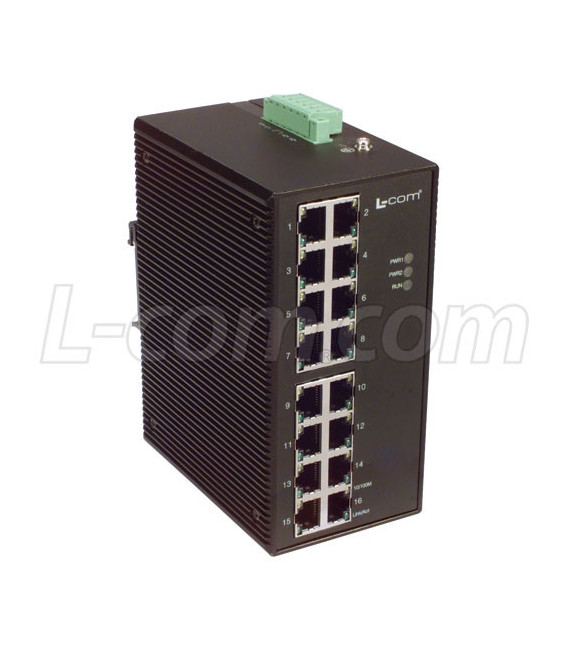 IES-Series 16 Port 10/100TX Industrial Ethernet Switch