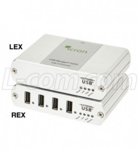 Icron USB 2.0 Ranger 2224 4-Port Multimode Duplex LC USB Extender System (500 Max)