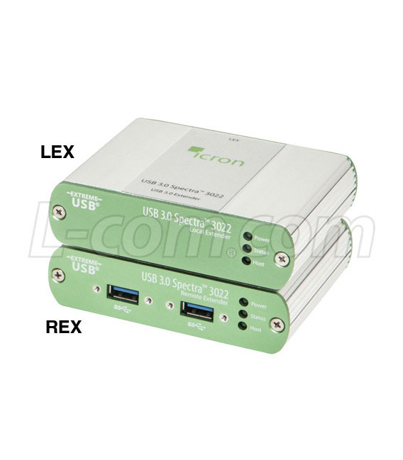 Icron USB 3.0 Spectra 3022 2-Port Multimode Fiber USB Extender (100m)