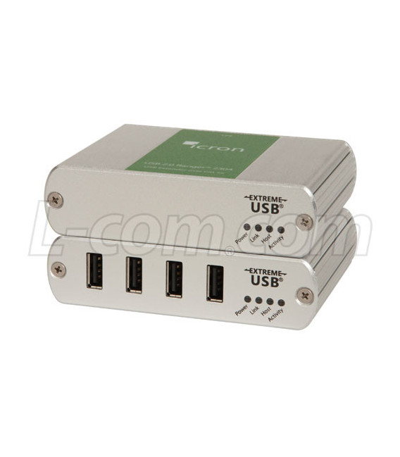 Icron USB 2.0 Ranger 2304 4-Port Cat5e USB Extender (100m Max)