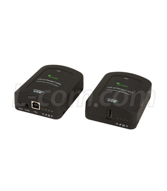 Icron USB 2.0 Ranger 2311 1-Port Cat5e (or better) USB Extender System w/ Flexible Power (100m Max)