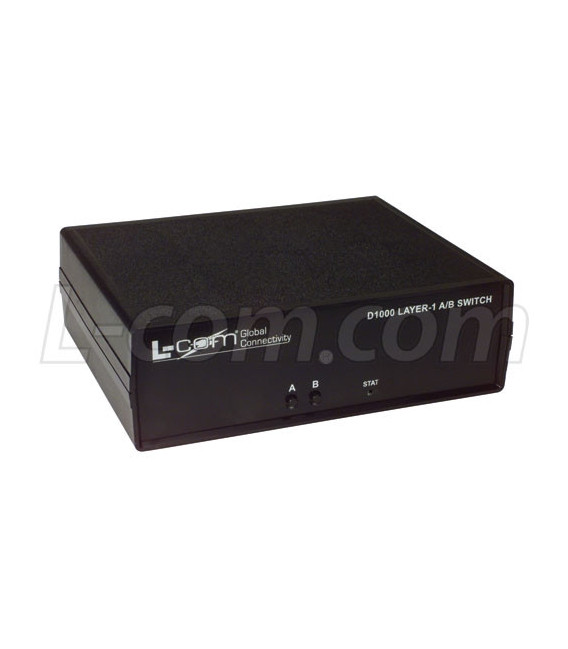L-com DB9 A/B Switch Box w/Serial Control - Latching