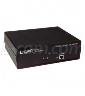 L-com DB9 A/B Switch Box w/Ethernet Control - Latching