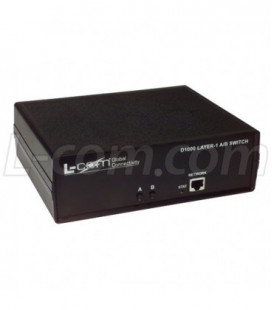 L-com CAT6 A/B Network Switch w/ IP Ethernet Control - Non Latching