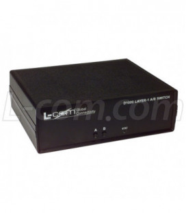 L-com CAT6 A/B Network Switch w/ Serial Control - Latching