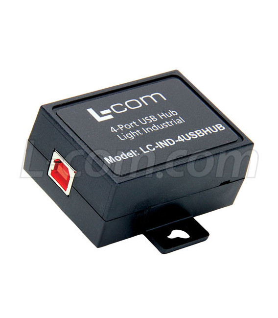 L-com 4 Port Industrial USB 2.0 Hub