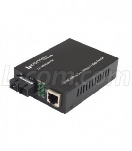 L-com Ethernet Media Converter 10/100/1000TX RJ45 to 1000LX Single mode SC (20km)