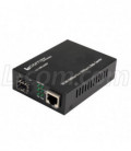 L-com Ethernet Media Converter 10/100/1000TX RJ45 to Single Gigabit SFP Socket