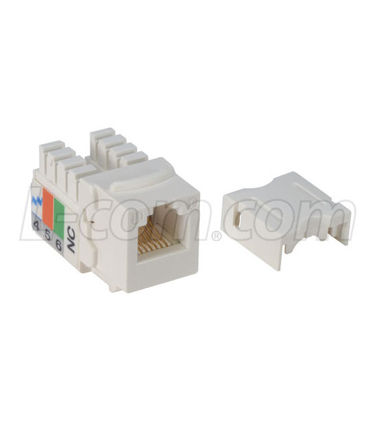 10 RJ11 Cat3 DSL//Phone Telephone Keystone Jack IVORY FREE SHIP
