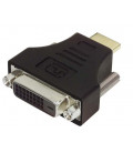 DVI Adapter, DVI-I Female / HDMI Male