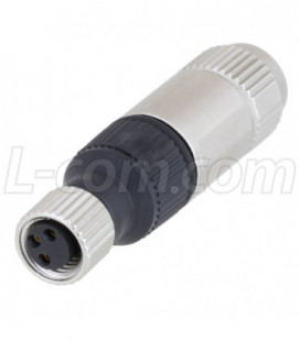 M8 3 Pos Female Field Termination Connector