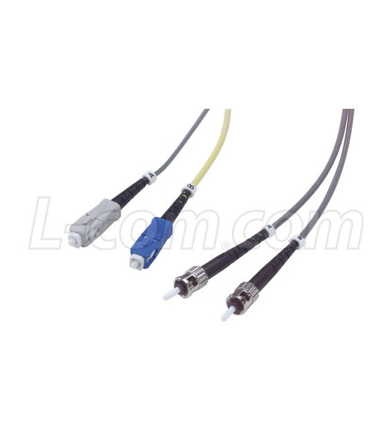 Dual ST- Dual SC Mode Conditioning Cable, 5.0m