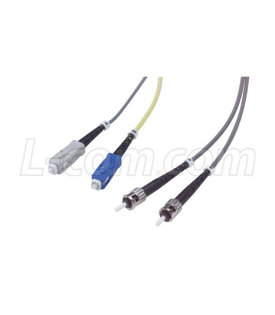 Dual ST- Dual SC Mode Conditioning Cable, 1.0m