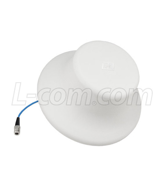 380-6000 MHz Low PIM Rated Ceiling Mount Public Safety DAS Antenna - N-Female