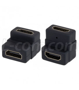 HDMI Female to Female Right Angle Adapter