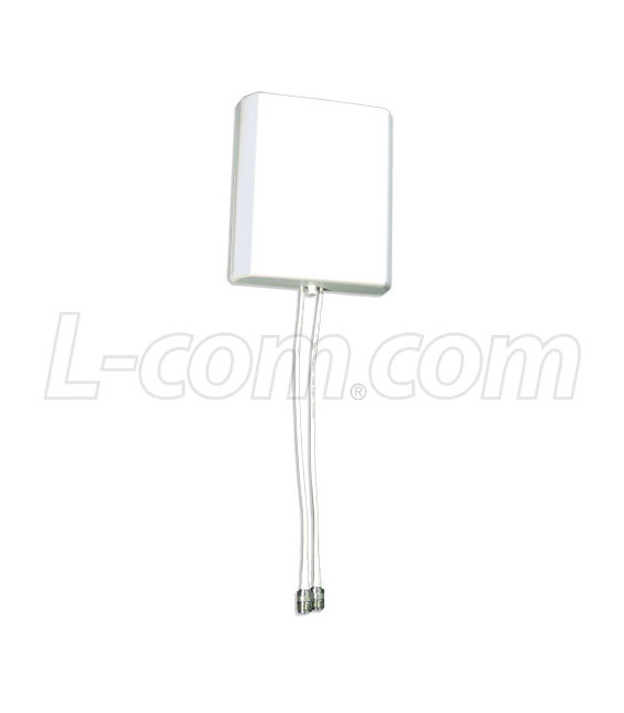 2.4/5.7-5.9 GHz 8 dBi Dual Element MIMO Indoor Panel Antenna - 12in RP-SMA Plug Connectors