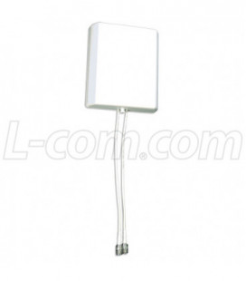 2.4/5.7-5.9 GHz 8 dBi Dual Element MIMO Indoor Panel Antenna - 12in RP-SMA Plug Connectors