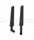 2.4-2.5 GHz and 5.1- 5.8 GHz Dual Band Rubber Duck Antenna