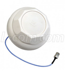 698-960/1710-2700 MHz Low PIM Rated Ceiling Mount DAS Antenna - N-Female
