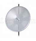 4.9-5.8 GHz 34 dBi Dual Polarized/X-Polarity Parabolic Dish Antenna