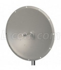 5.1 GHz to 5.8 GHz 28 dBi Broadband Parabolic Dish Antenna