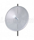 Antena parabólica 32dBi de Doble Polaridad disco solido 4.9-5.8 ghz 30 decibelios marca L-Com