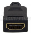 HDMI A Male with locking screw to HDMI Female Dongle Cable