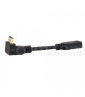 HDMI A Right Angle Male to HDMI A female Dongle Cable