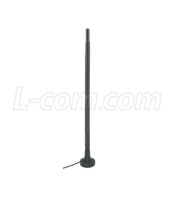 2.4 GHz 7 dBi Rubber Duck Antenna w/ Mag Mount - 5ft RP-SMA Plug Connector