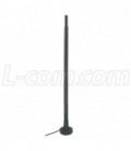 2.4 GHz 7 dBi Rubber Duck Antenna w/ Mag Mount - 5ft RP-SMA Plug Connector