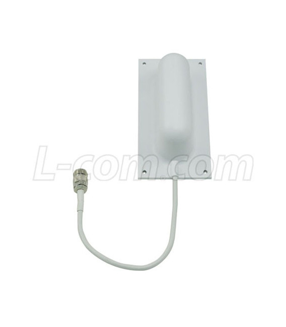 2.4 GHz 5 dBi Patch Wide Angle Antenna 4-ft RP TNC Plug Connector