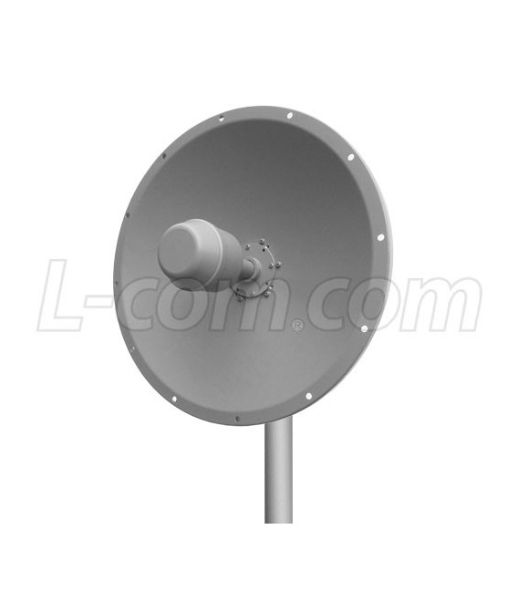 2.4 GHz 18 dBi Dual & X-Polarized/Dual Feed Parabolic Dish Antenna - N-Female Connector