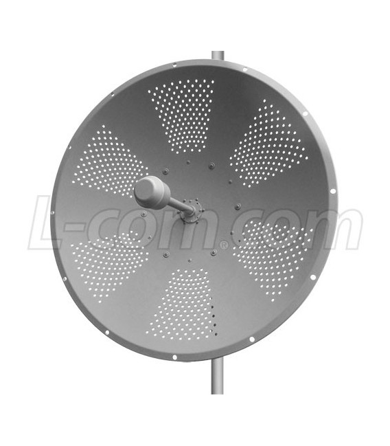 2.4 GHz 25 dBi Dual & X-Polarized/Dual Feed Parabolic Dish Antenna - N-Female Connector