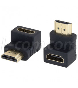 HDMI Male to Female Right Angle Adapter