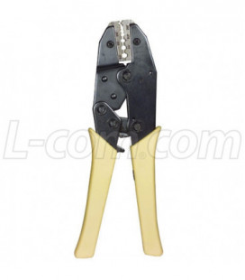 Deluxe Coaxial Crimp Tool with .178", .151", .128", .078", .068", .043" Hex Die