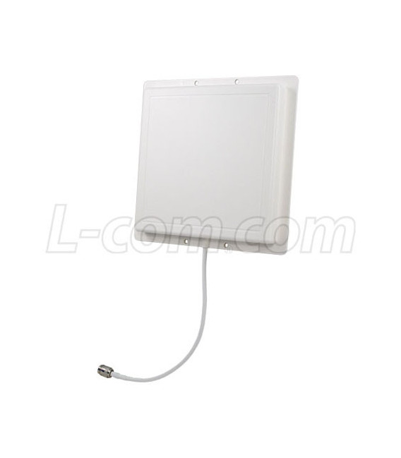 900 MHz 8 dBi Flat Patch Antenna - 4ft RP-SMA Plug Connector