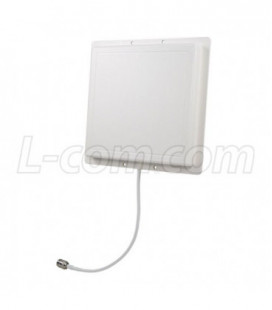 900 MHz 8 dBi Flat Patch Antenna - 4ft RP-TNC Plug Connector