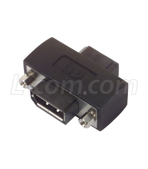 L-com DisplayPort Panel Mount Adapter (Female DP to Female DP)
