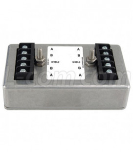DIN Rail Mount 3-Stage Lightning Surge Protector for RS-422 & RS-485 Lines