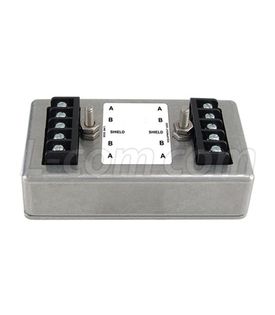 Indoor DIN Mount 3-Stage Lightning Surge Protector for RS-232 Sensors & Control Line