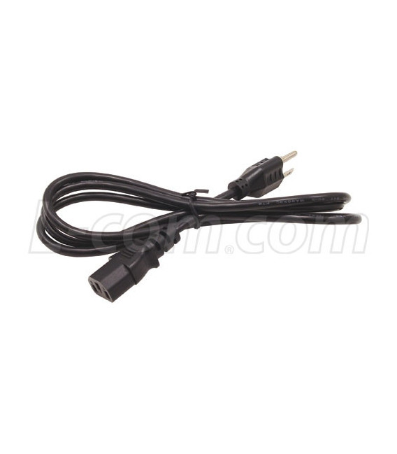 Power Supply Cord 3 Prong 12"