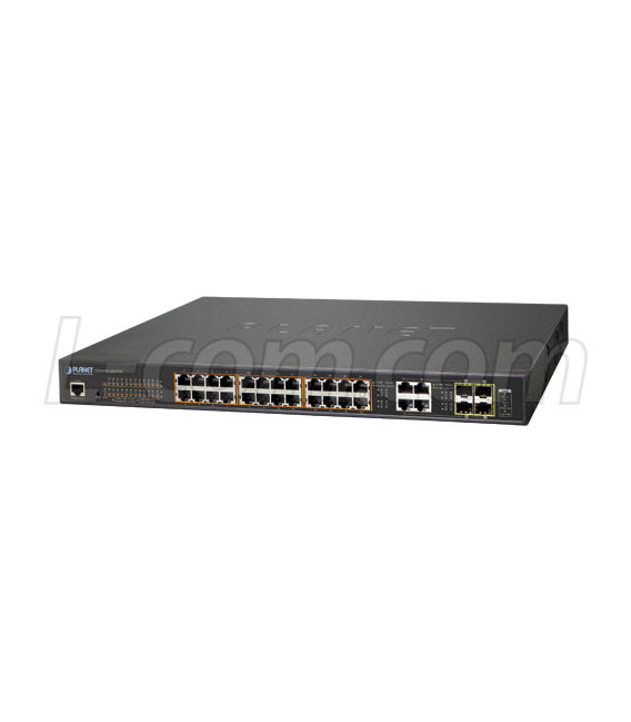 24-Port 10/100/1000Base-T Ultra PoE + 4-Port Gigabit TP/SFP Combo Managed Switch