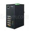 Industrial 4-Port 10/100/1000T 802.3at PoE + 4-Port 10/100/1000T Managed Switch
