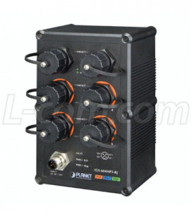 Industrial IP67 Rated 4-Port 10/100/1000T 802.3at PoE with 2-Port 10/100/1000T Managed Switch