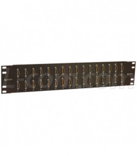 3.50" x 19" HDMI Patch Panel, 32 HDMI Female / Female Couplers